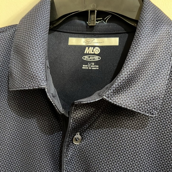 Mens Blue Greg Norman Golf Shirt Size Large - Picture 5 of 6